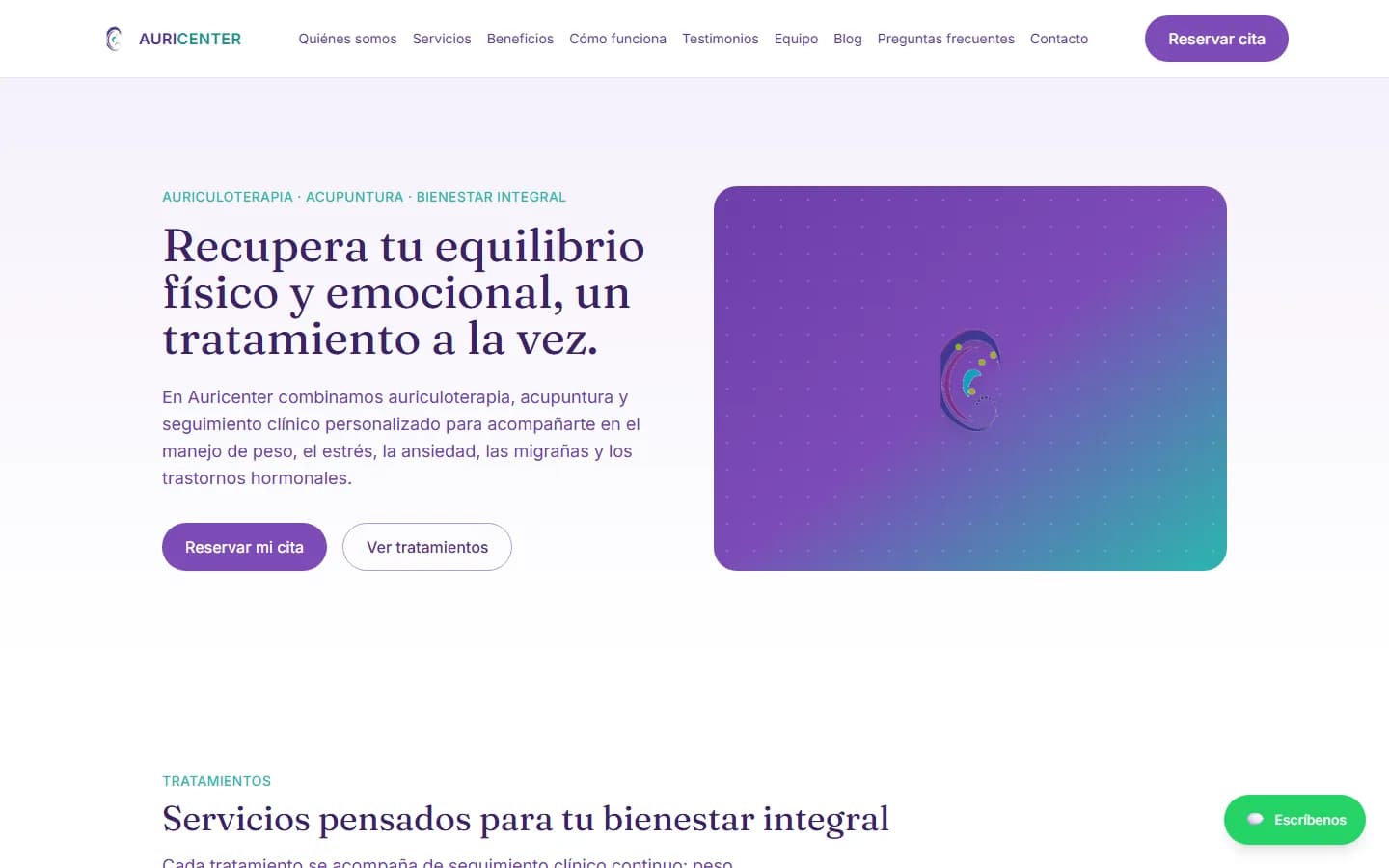 Auricenter — Auriculoterapia, Salud y Bienestar